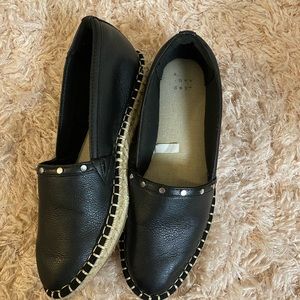 Black loafers